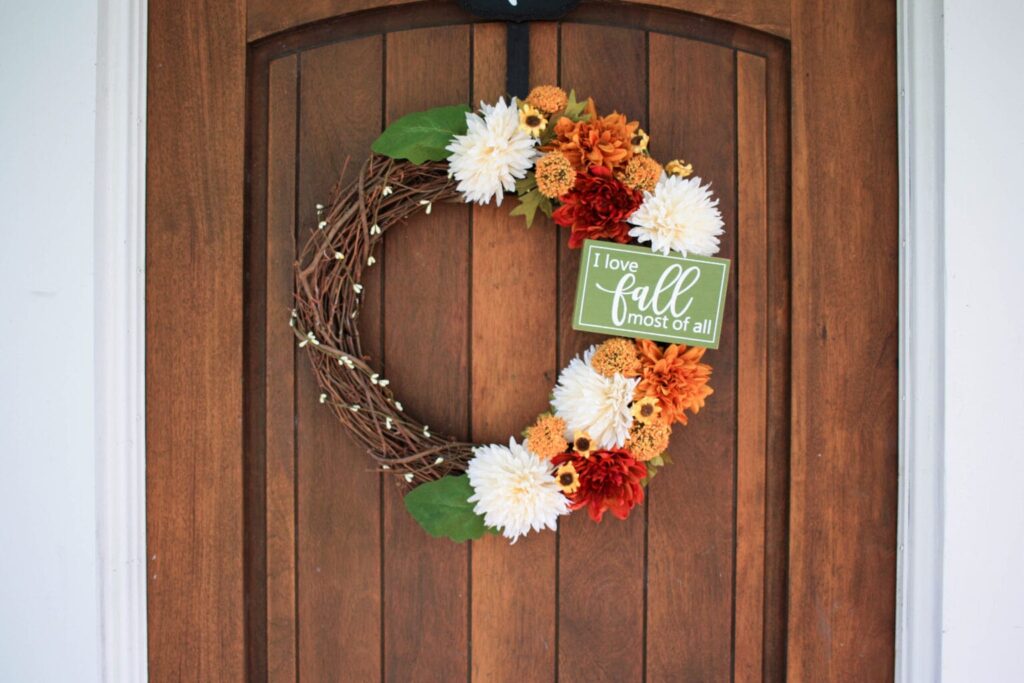 Fall Grapevine Wreath by The Inspired Workshop