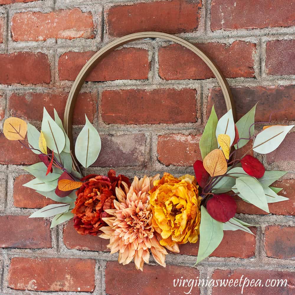 Fall Hoop Wreath by Sweet Pea