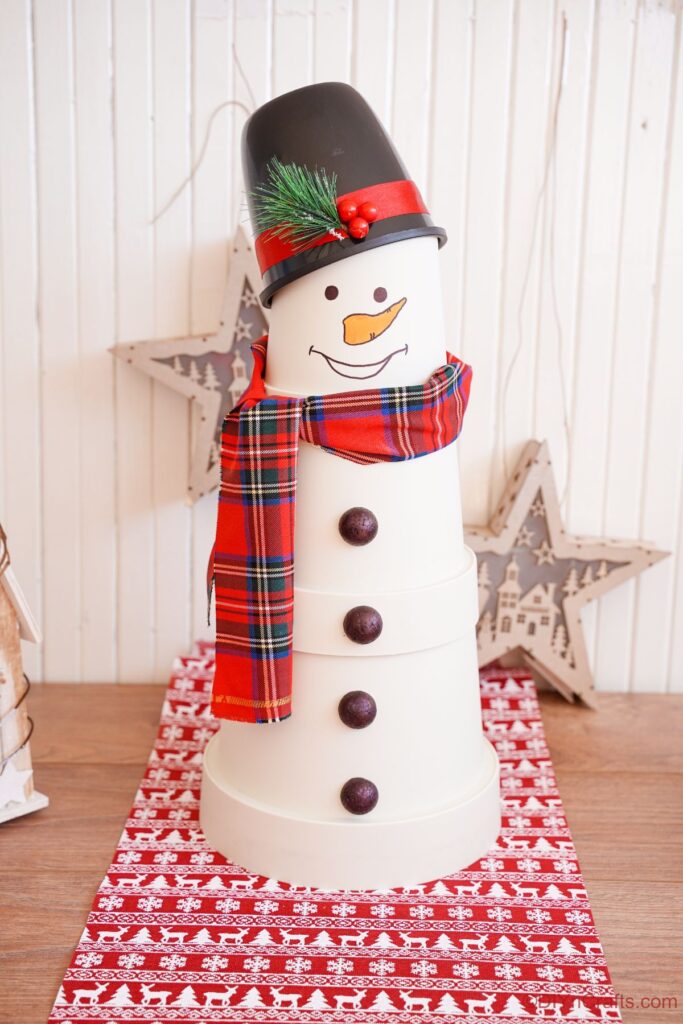 Flower Pot Snowman by DIY n Crafts