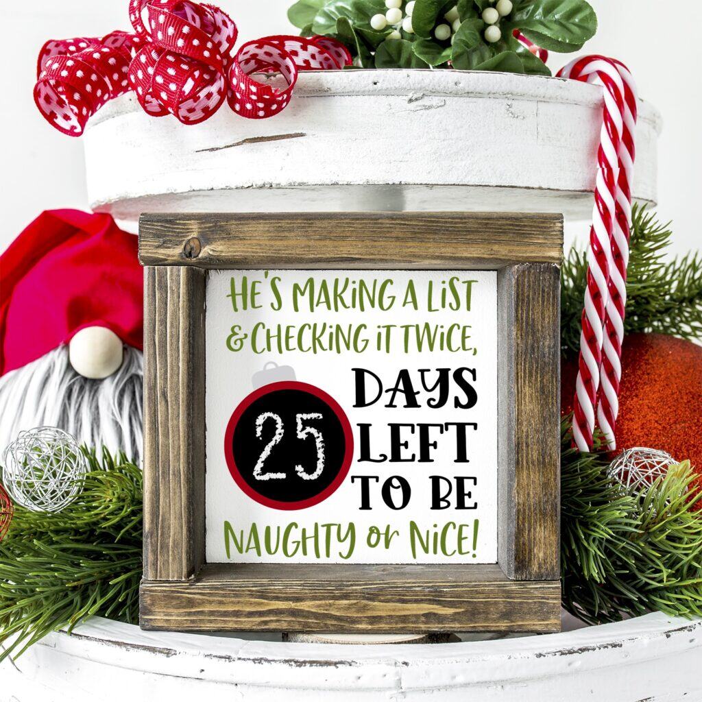 Free Christmas Countdown SVG by Happiness is Home Made