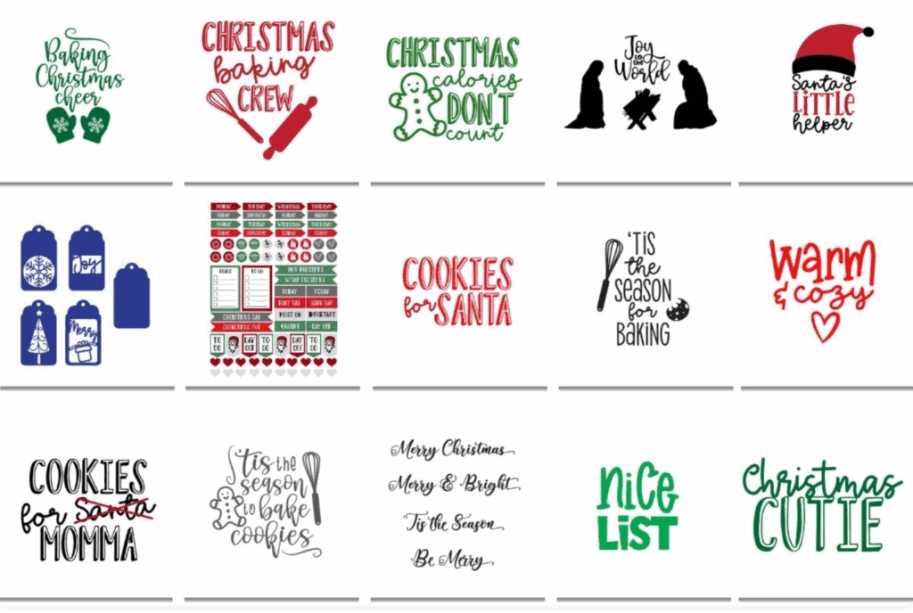 Free Christmas SVG Cut Files Collection by Daydream into Reality