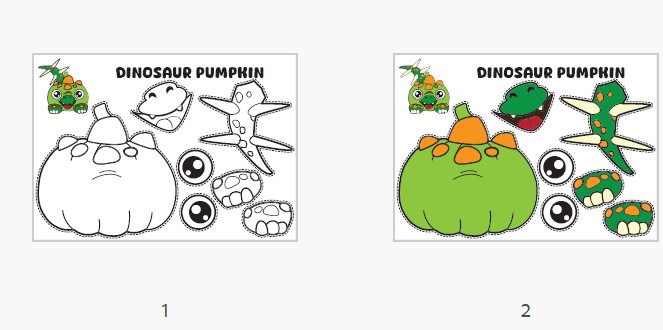 Free Disguise a Pumpkin as a Dinosaur Printable Options