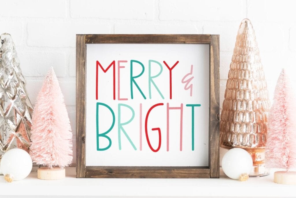 Free Merry and Bright SVG by Hey Lets Make Stuff