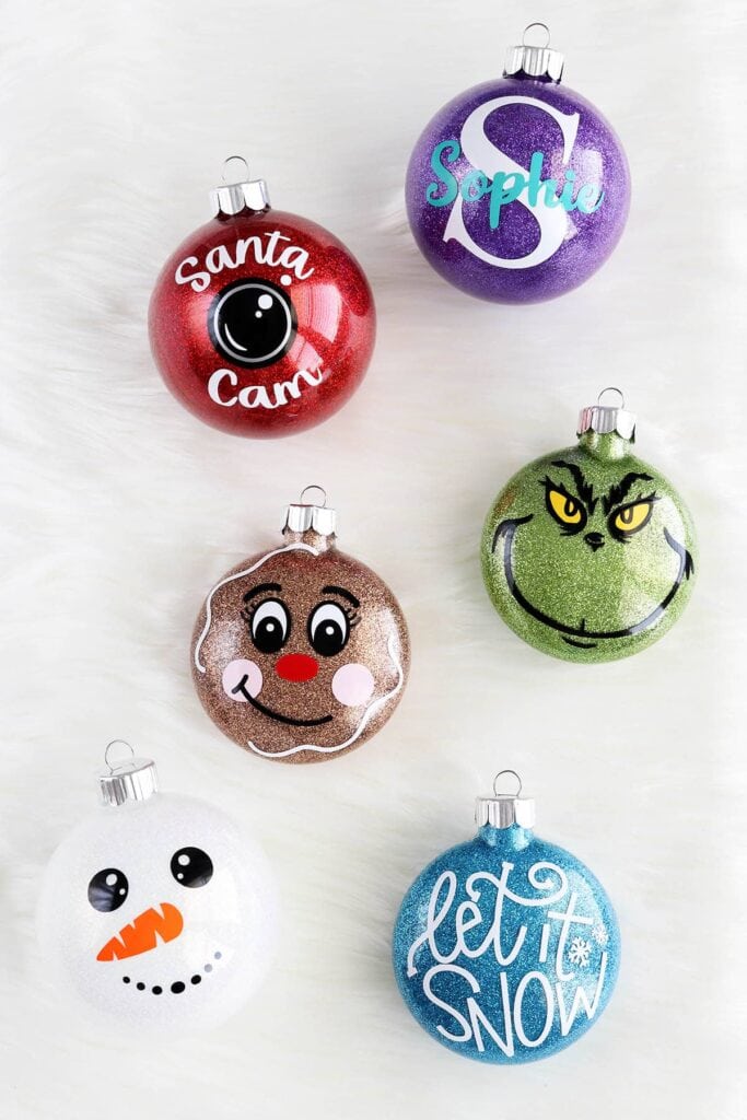 Glitter Ornaments DIY by Aubree Originals