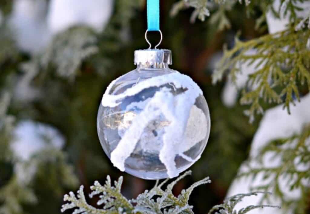 Glue Salt Ornaments Easy Christmas Craft and Next Comes L