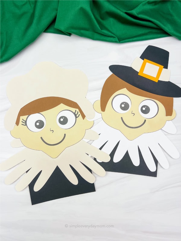 Handprint Pilgrim Craft by Simple Everyday Mom