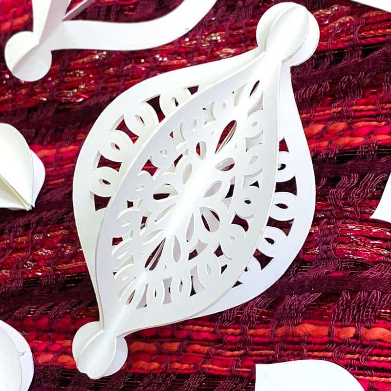 Homemade Christmas Ornaments with SVG Cut File by 100 Directions