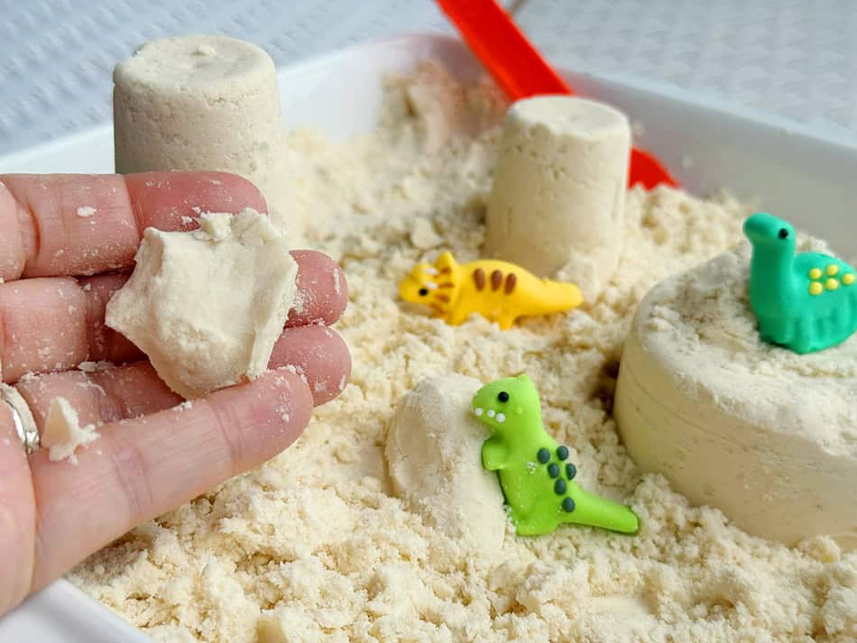 Homemade Moon Sand with Flour and Oil Recipe