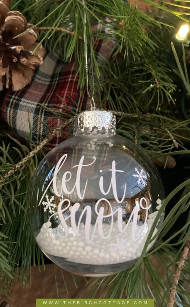 Let It Snow Christmas Ornament for Cricut by Kenarry