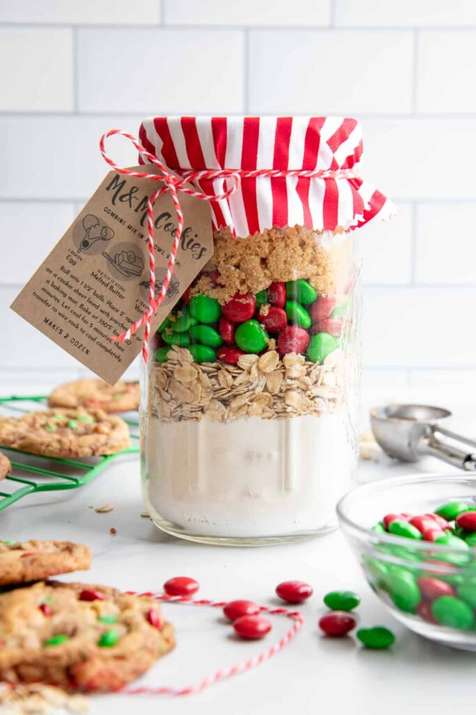 M&M Cookie Mix in a Jar Recipe by Wholefully
