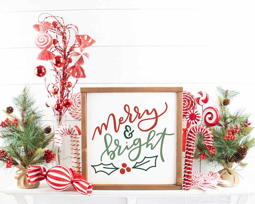 Merry and Bright SVG by Unoriginal Mom