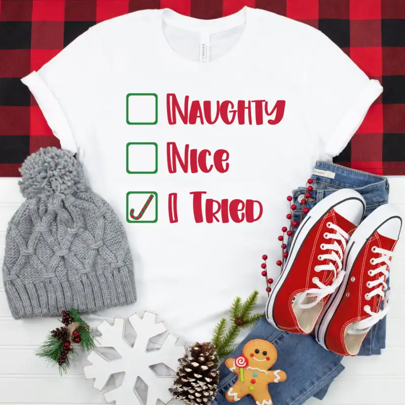 Naughty or Nice SVG Christmas Cut Files by Hello Creative Family