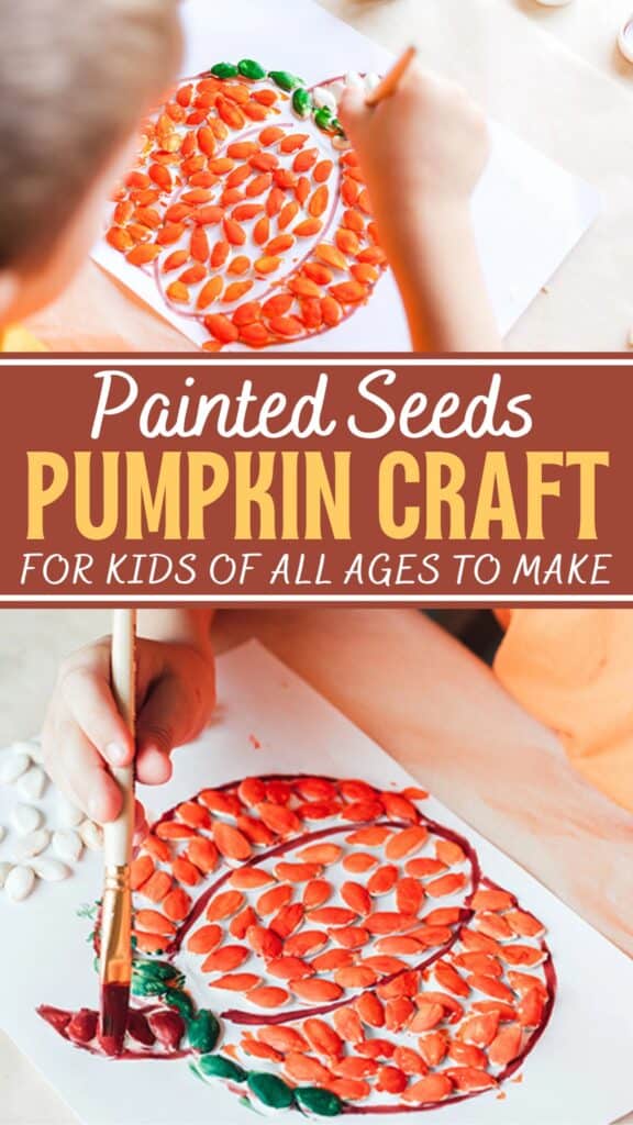 Painted Seeds Pumpkin Craft for Kids to Make