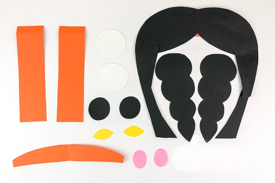 Paper Bag Native Girl Step 1