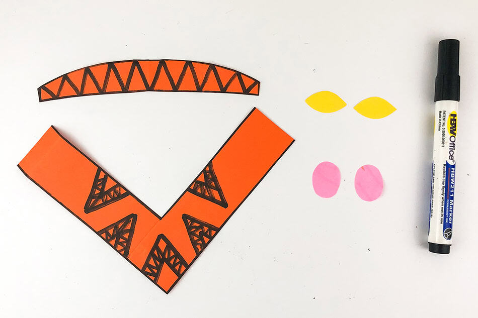 Paper Bag Native Girl Step 3