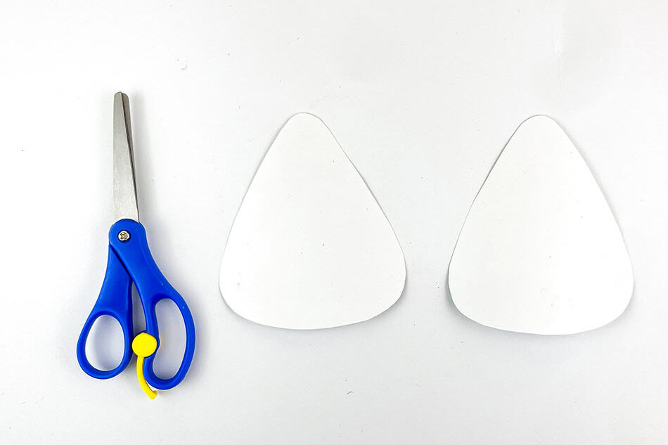 Paper Candy Corn Craft for Kids Step 1