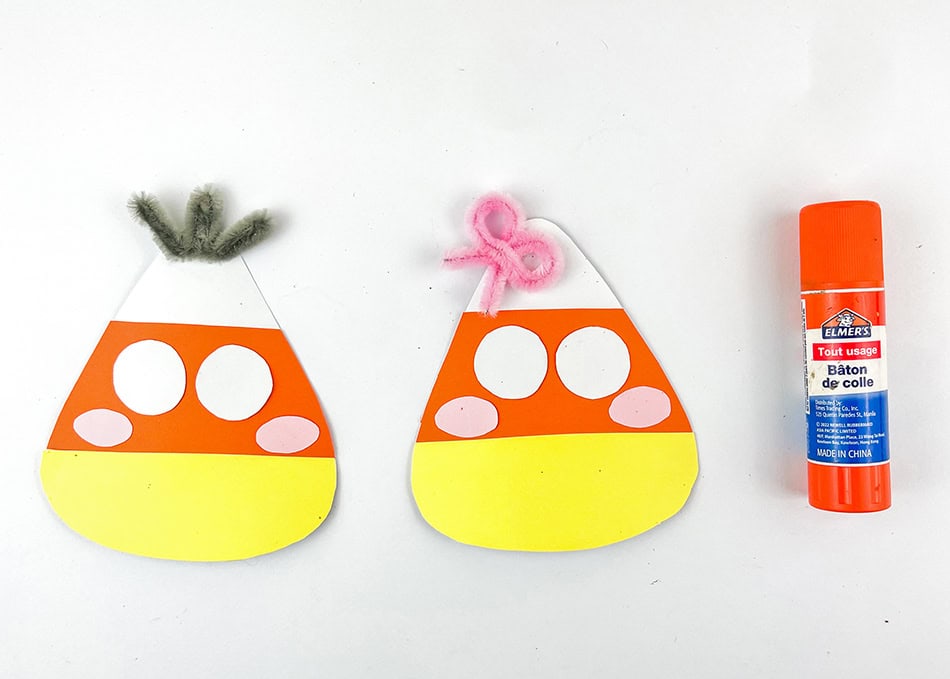 Paper Candy Corn Craft for Kids Step 7
