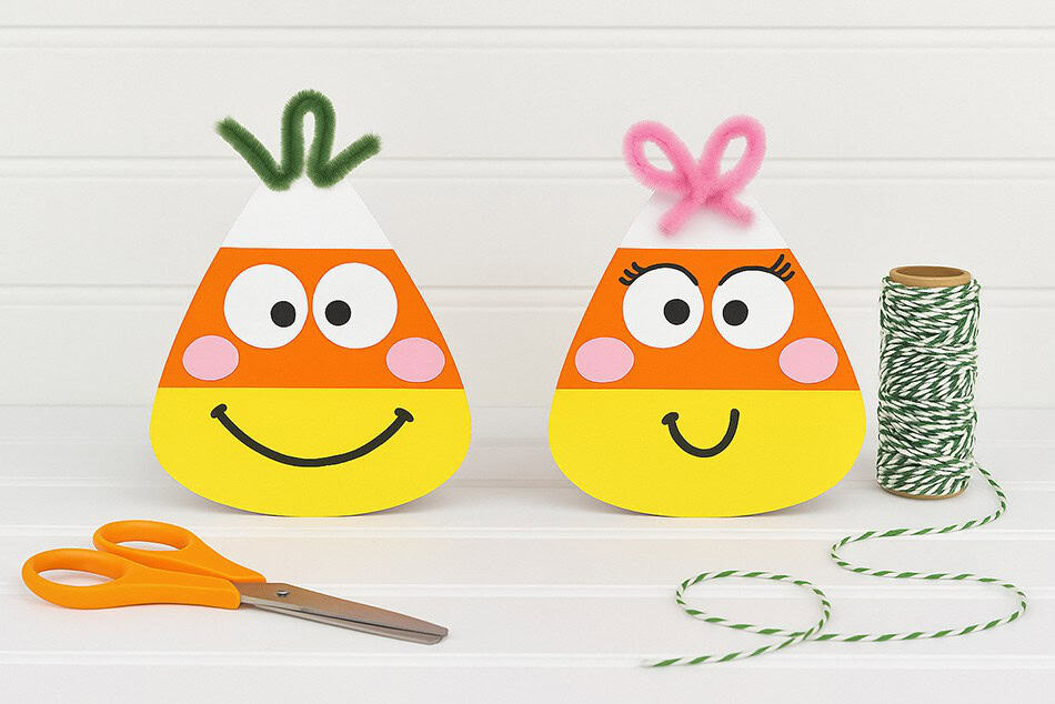 Paper Candy Corn Craft for Kids to Make