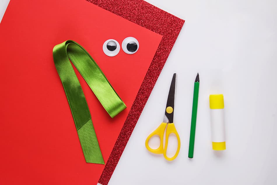 Paper Christmas Gift Box Craft for Preschoolers Materials