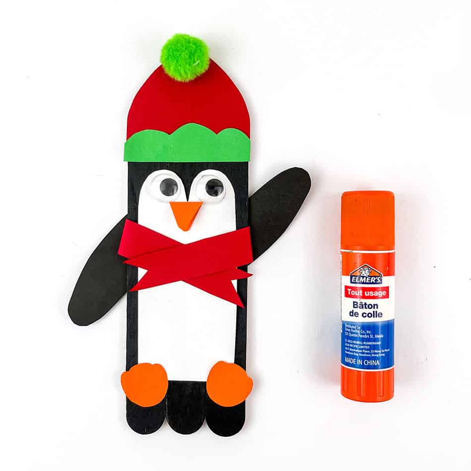 Penguin Popsicle Stick Ornament Step 10