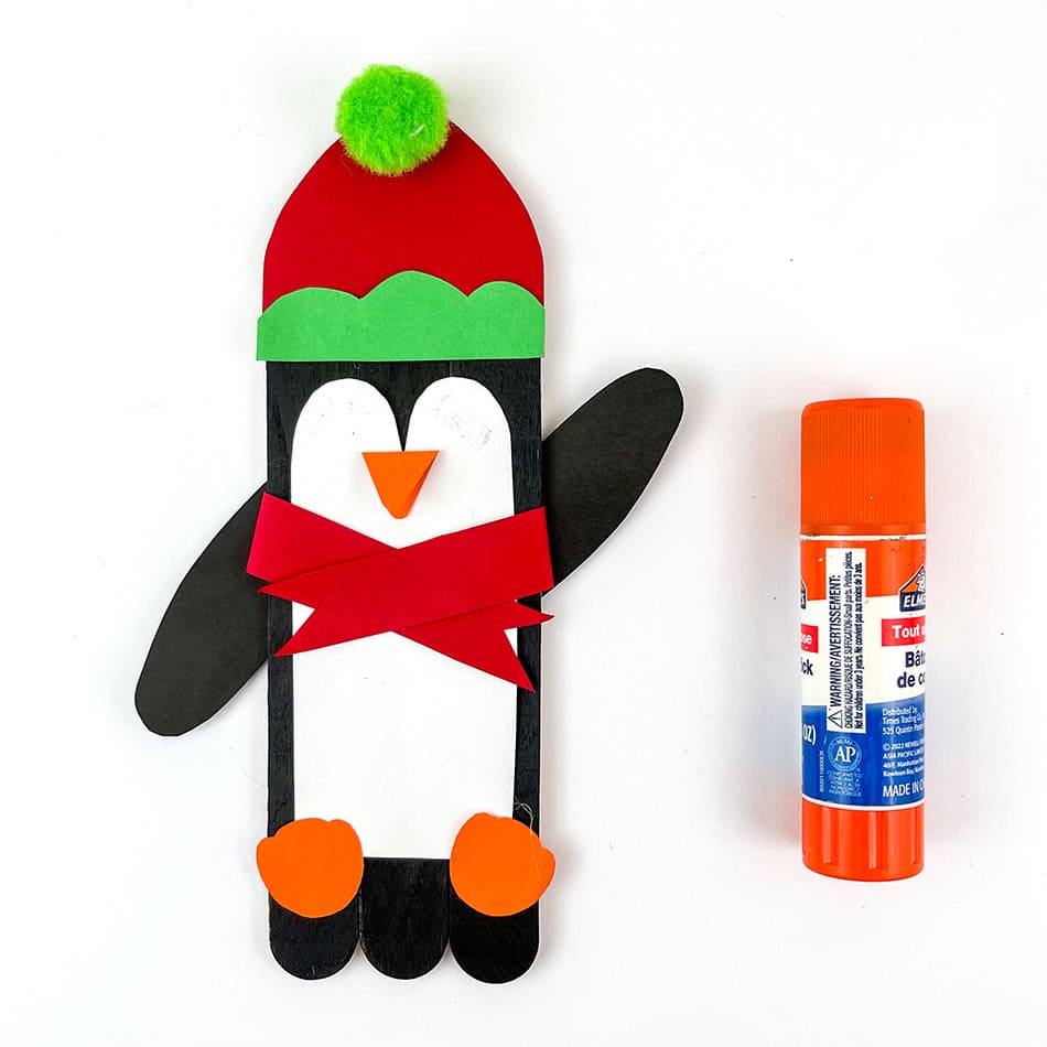 Penguin Popsicle Stick Ornament Step 9