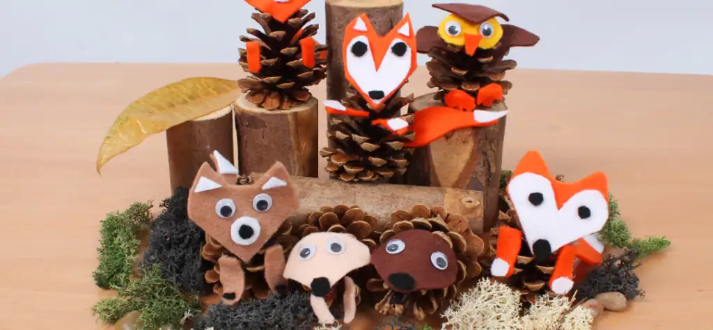 Pine Cone Animals by EYR