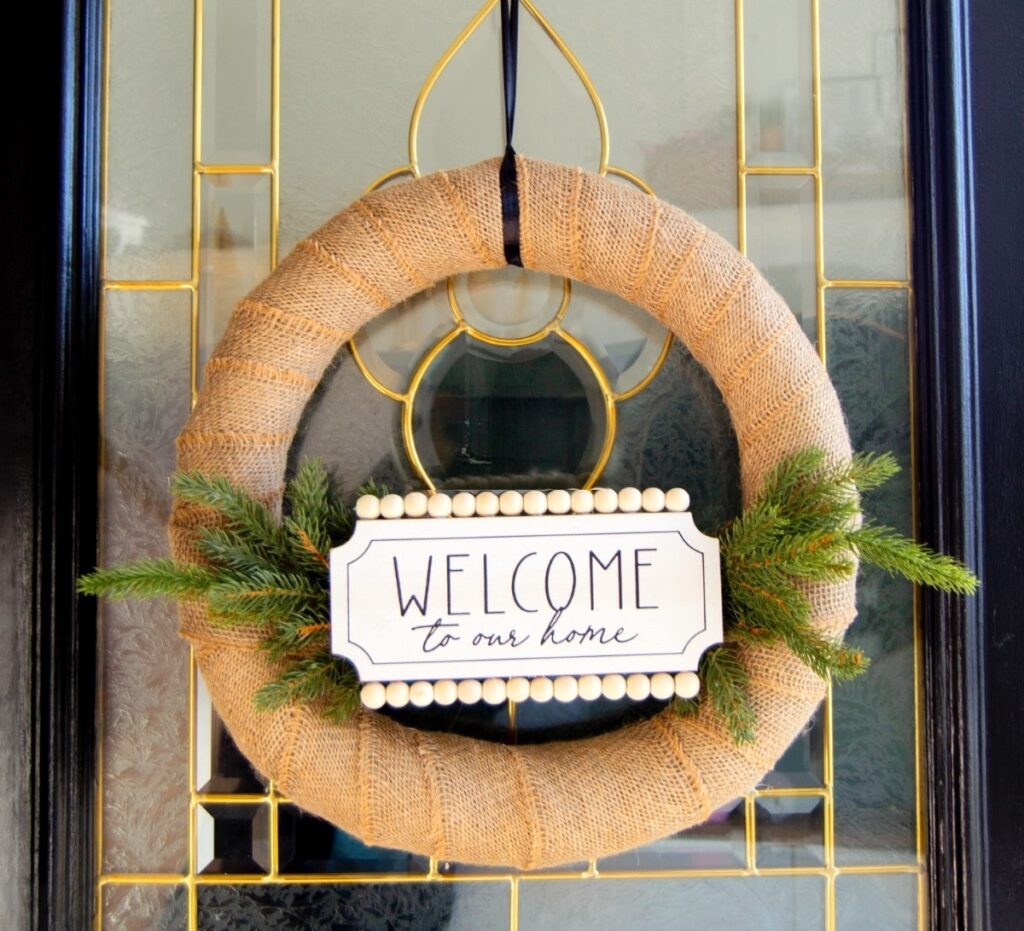 Pool Noodle Wreath by DIY Candy