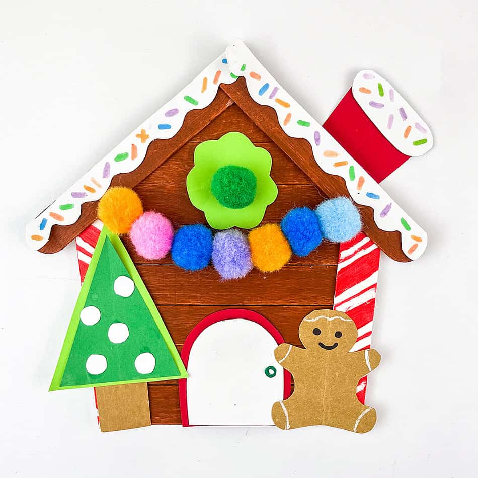 Popsicle Gingerbread House Step 13