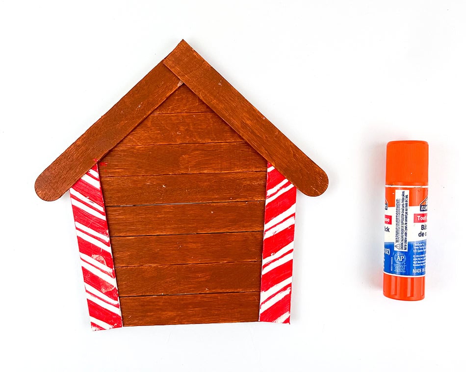 Popsicle Gingerbread House Step 4