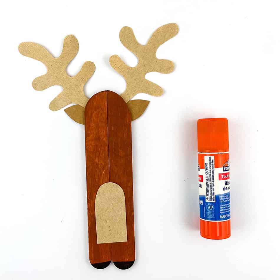 Popsicle Stick Reindeer Christmas Ornament Step 5