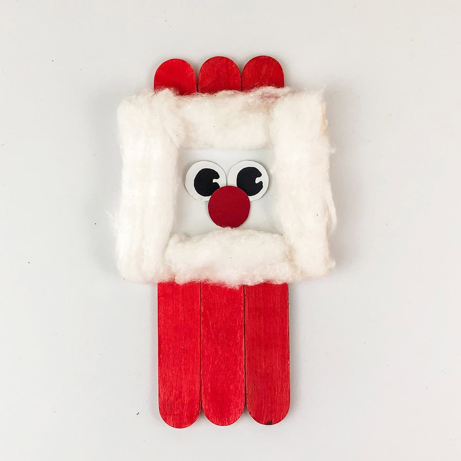 Popsicle Stick Santa Ornament Step 8
