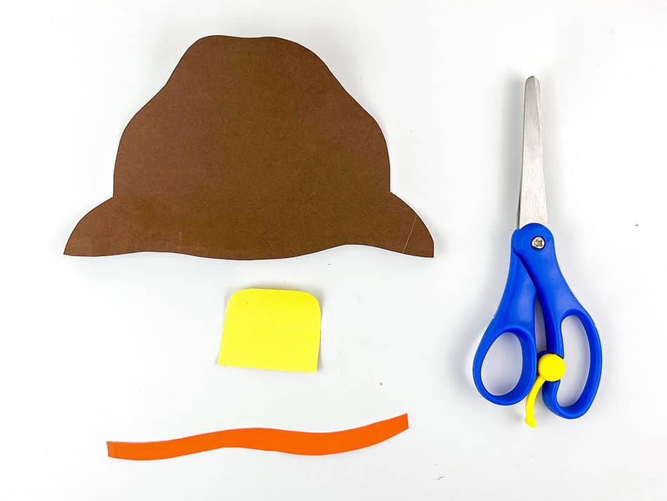 Popsicle Stick Scarecrow Craft for Kids Step 2