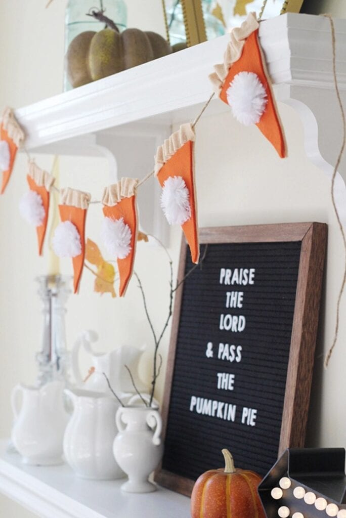 Pumpkin Pie Thanksgiving Garland by Less than Perfect Life of Bliss