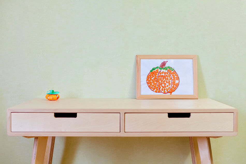 Pumpkin Seed Painting Art for Kids Step 6