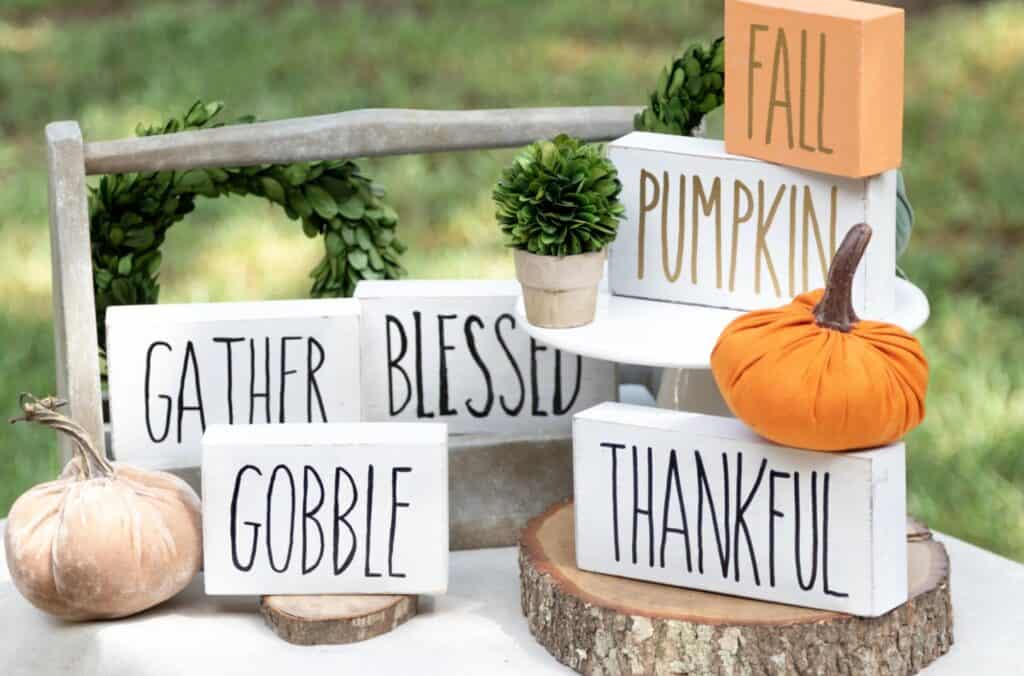 Rae Dunn Inspired Fall Signs by Kippi at Home