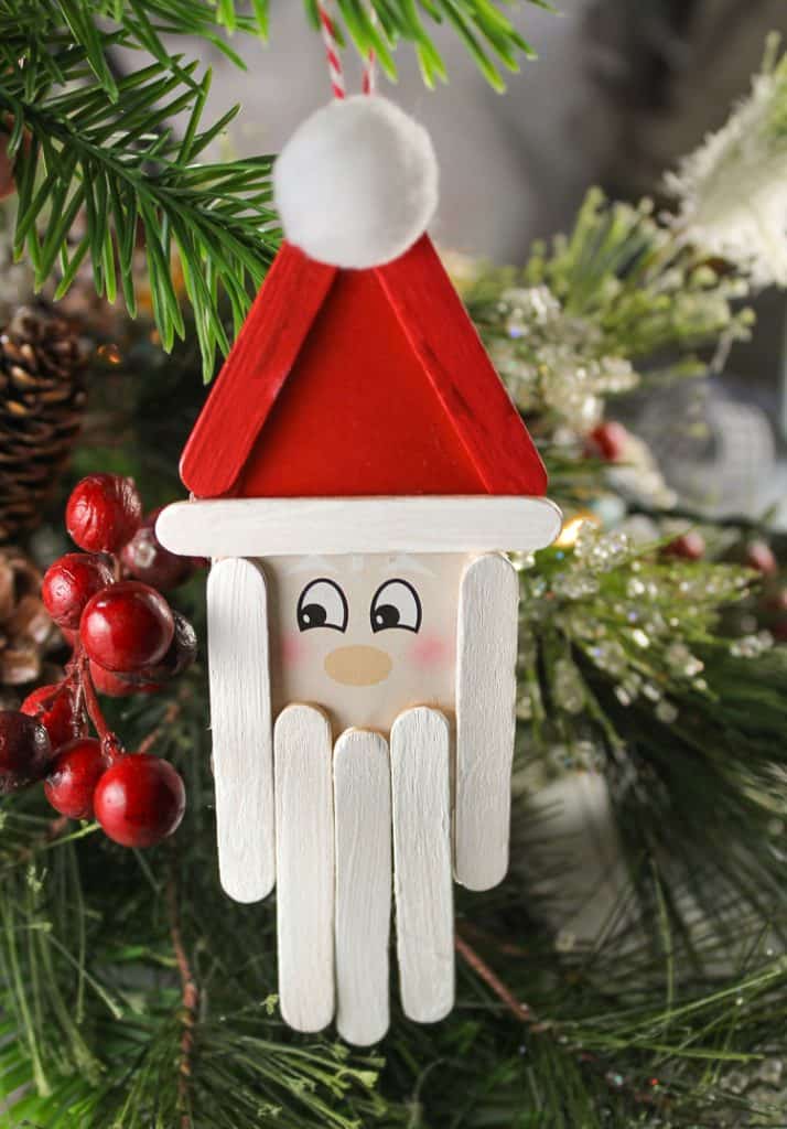 Santa Christmas Ornaments by the Craft Patch Blog
