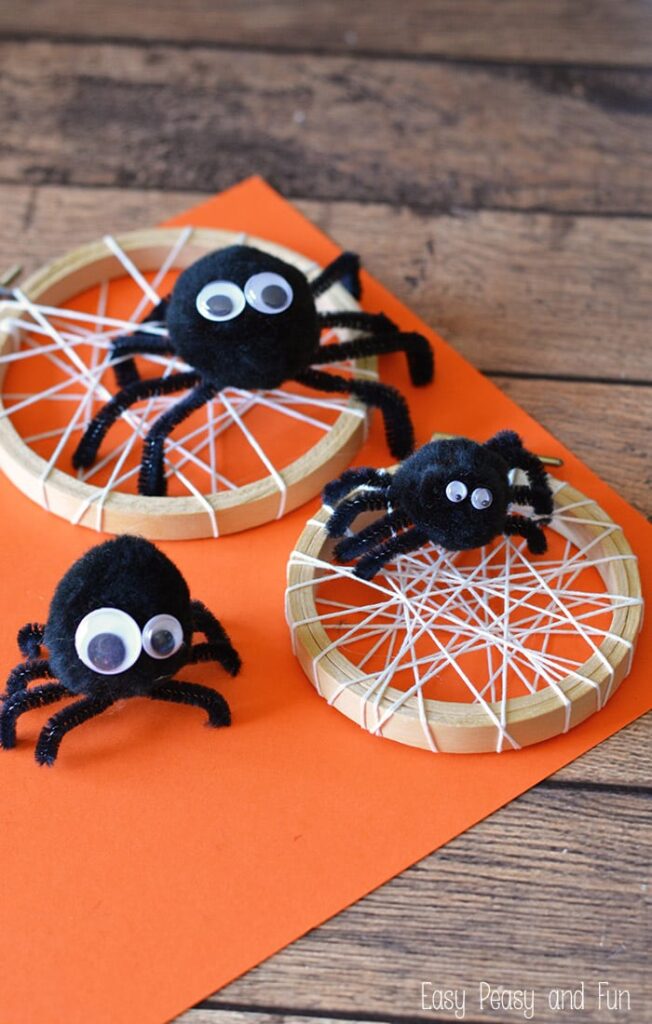 Silly Spider Craft by easy peasy and fun