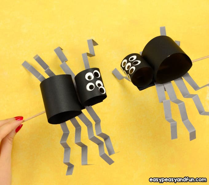 Simple Spider Craft by easy peasy and fun