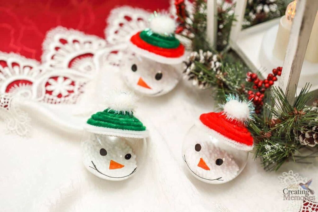 Snowman Ornaments DIY by Busy Crafting Memories