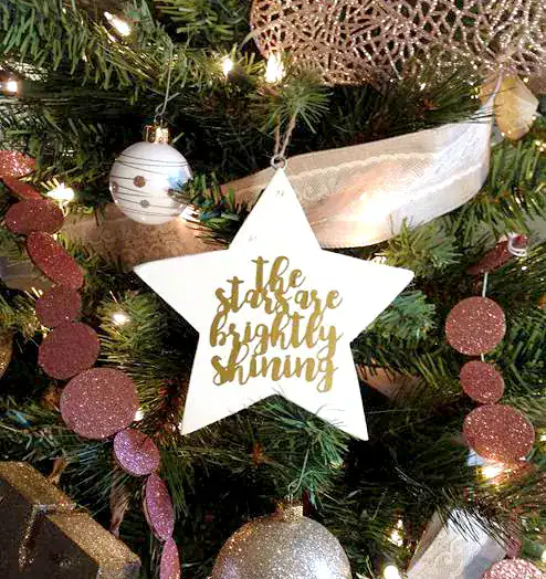 Star Ornament with Vinyl by Crafting in the Rain