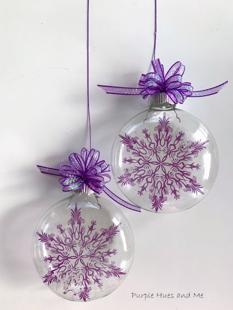Tattoo Clear Ornaments DIY by Purple Hues and Me