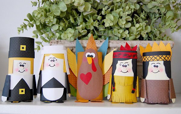 Thanksgiving Pilgrim Crafts by TGIF