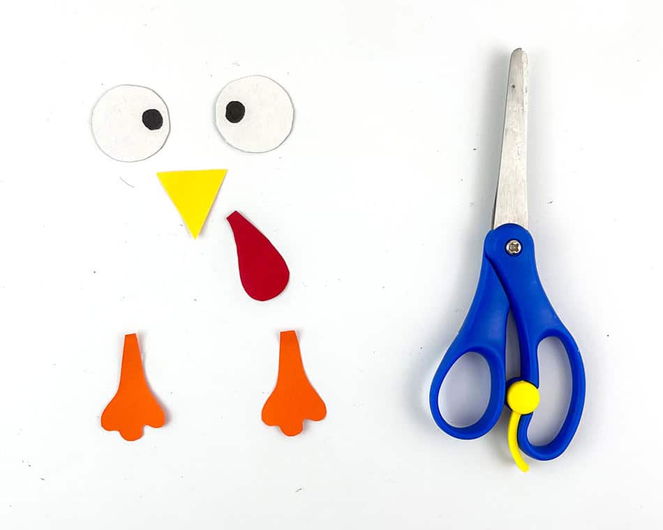 Thanksgiving Turkey Handprint Craft for Kids Step 2