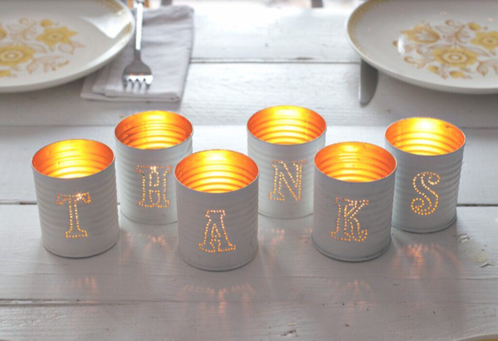 Tin Punched Votive Candles by Beautiful Mess