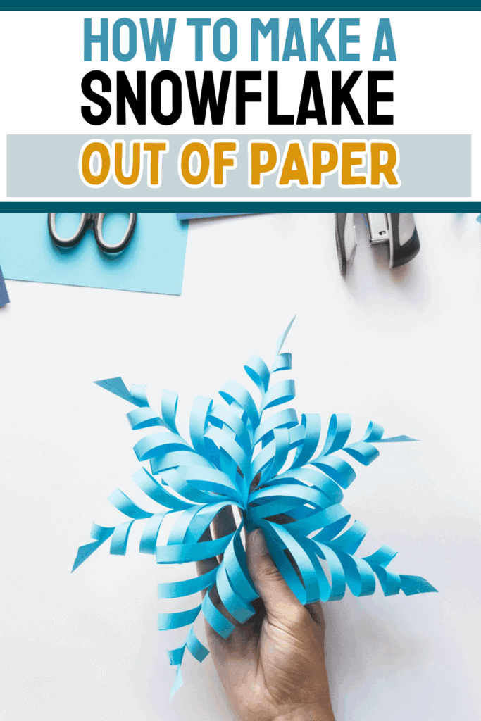 how to make a snowflake out of paper tutorial