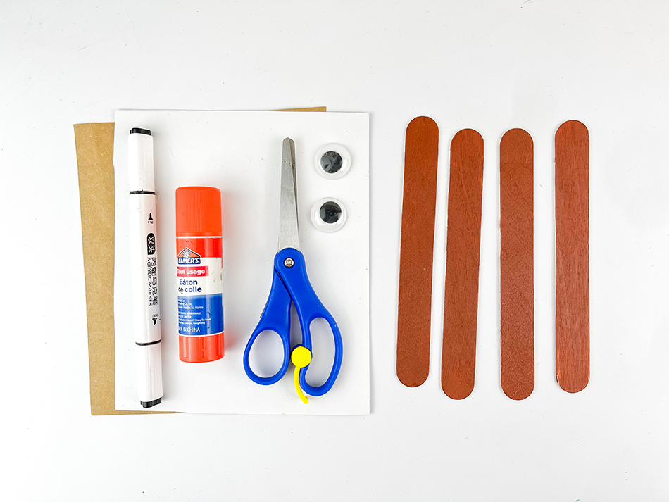 Arctic Walrus Popsicle Stick Craft Materials