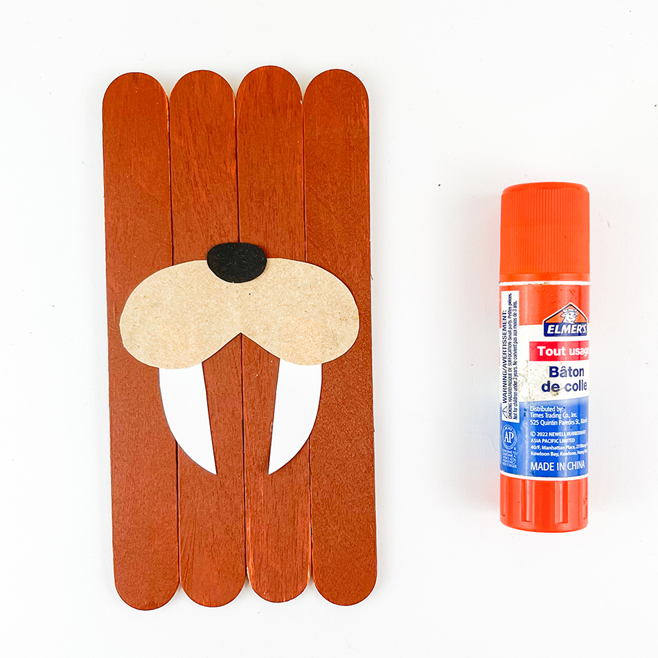 Arctic Walrus Popsicle Stick Craft Step 3