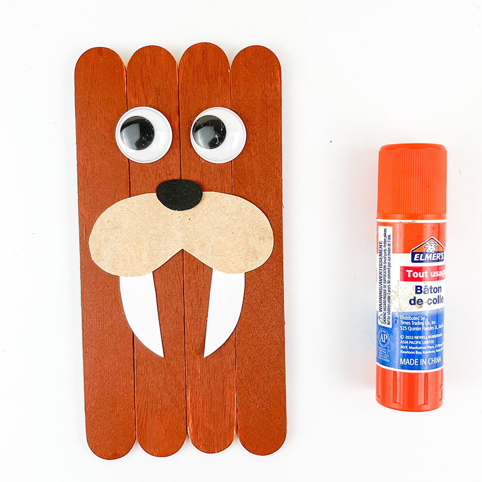 Arctic Walrus Popsicle Stick Craft Step 4