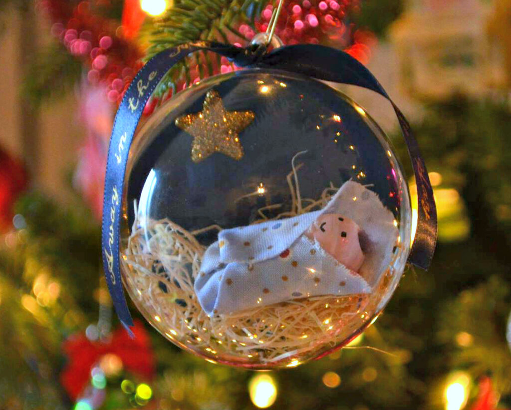 Baby Jesus Ornament Craft by Amy Latta