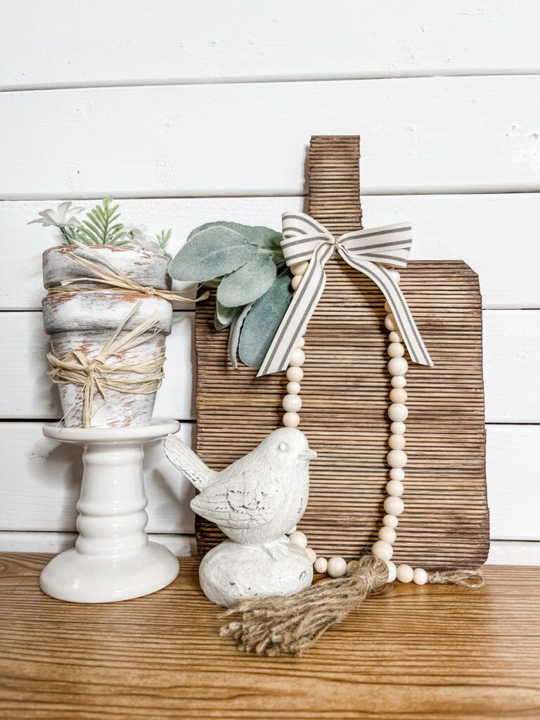 Bamboo Skewer DIY Cutting Board Décor by The Makers Map